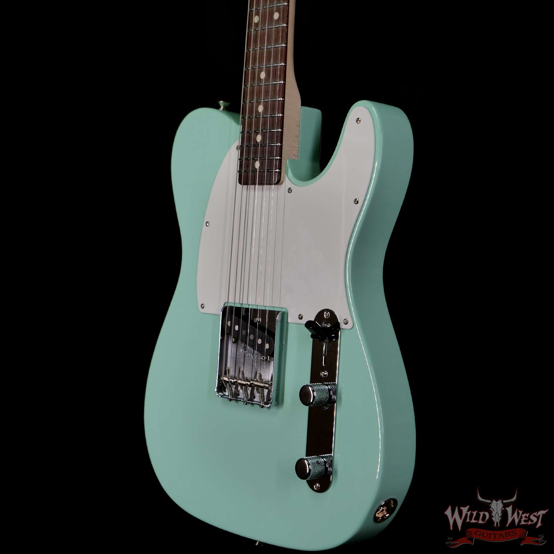 fendercs-mbdg-esq-gwe-21-01-br__wwg.jpg Fender Custom Shop Envy Collection Dennis Galuszka 1963 Esquire NOS Josefina Hand-Wound Pickup Surf Green with Matching Custom Gretsch Broadkaster Drum Kit - Image 2