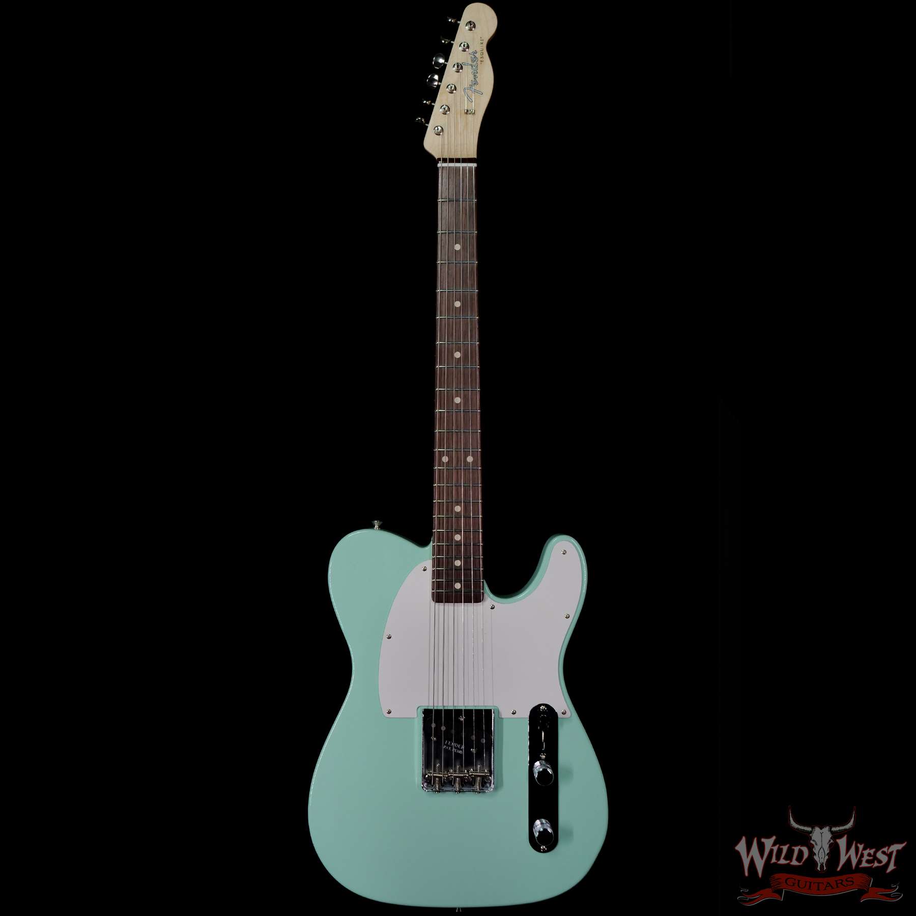 fendercs-mbdg-esq-gwe-21-01-c1__wwg.jpg Fender Custom Shop Envy Collection Dennis Galuszka 1963 Esquire NOS Josefina Hand-Wound Pickup Surf Green with Matching Custom Gretsch Broadkaster Drum Kit - Image 3