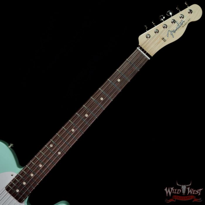 Fender Custom Shop Envy Collection Dennis Galuszka 1963 Esquire NOS Josefina Hand-Wound Pickup Surf Green with Matching Custom Gretsch Broadkaster Drum Kit - Image 4