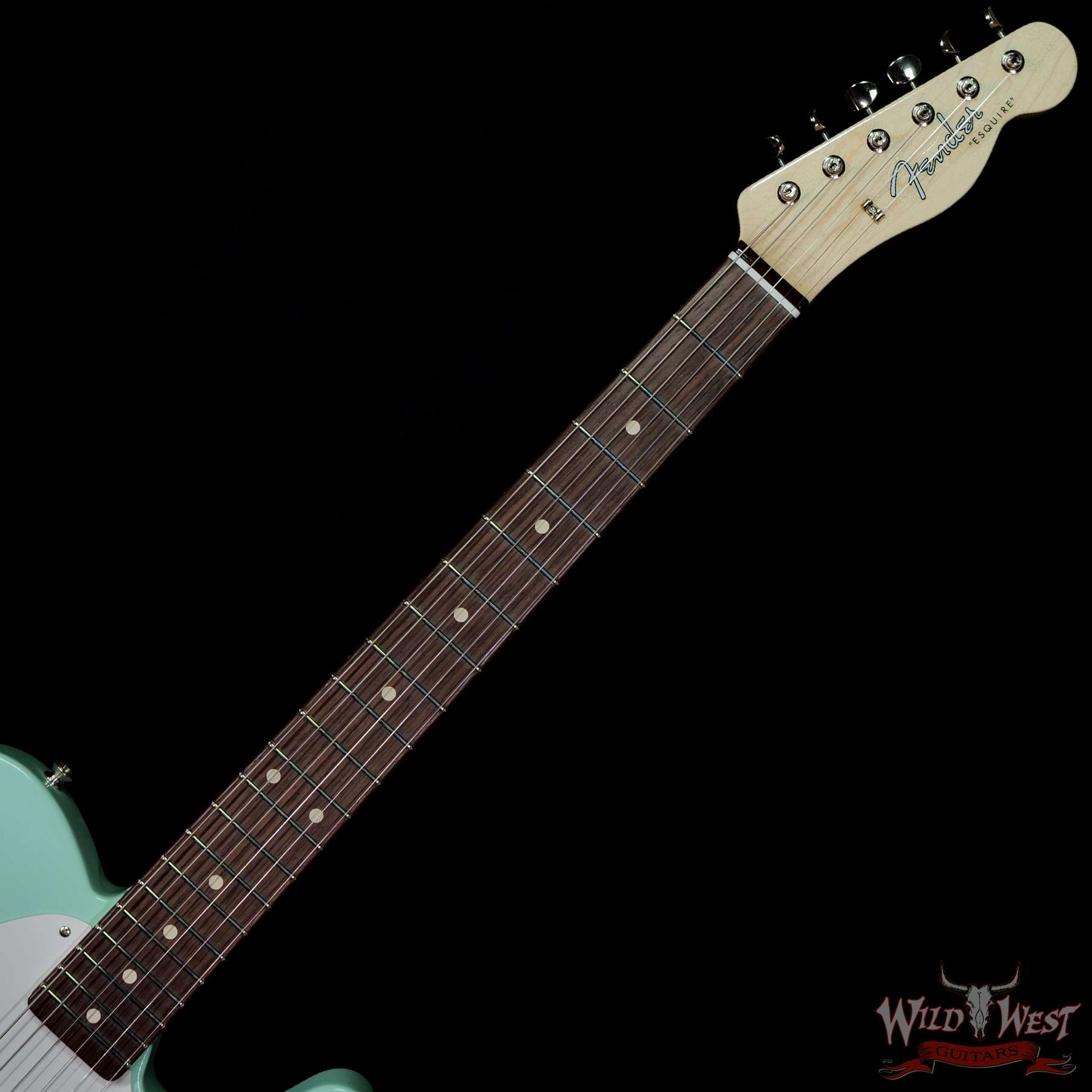 fendercs-mbdg-esq-gwe-21-01-c2__wwg.jpg Fender Custom Shop Envy Collection Dennis Galuszka 1963 Esquire NOS Josefina Hand-Wound Pickup Surf Green with Matching Custom Gretsch Broadkaster Drum Kit - Image 4