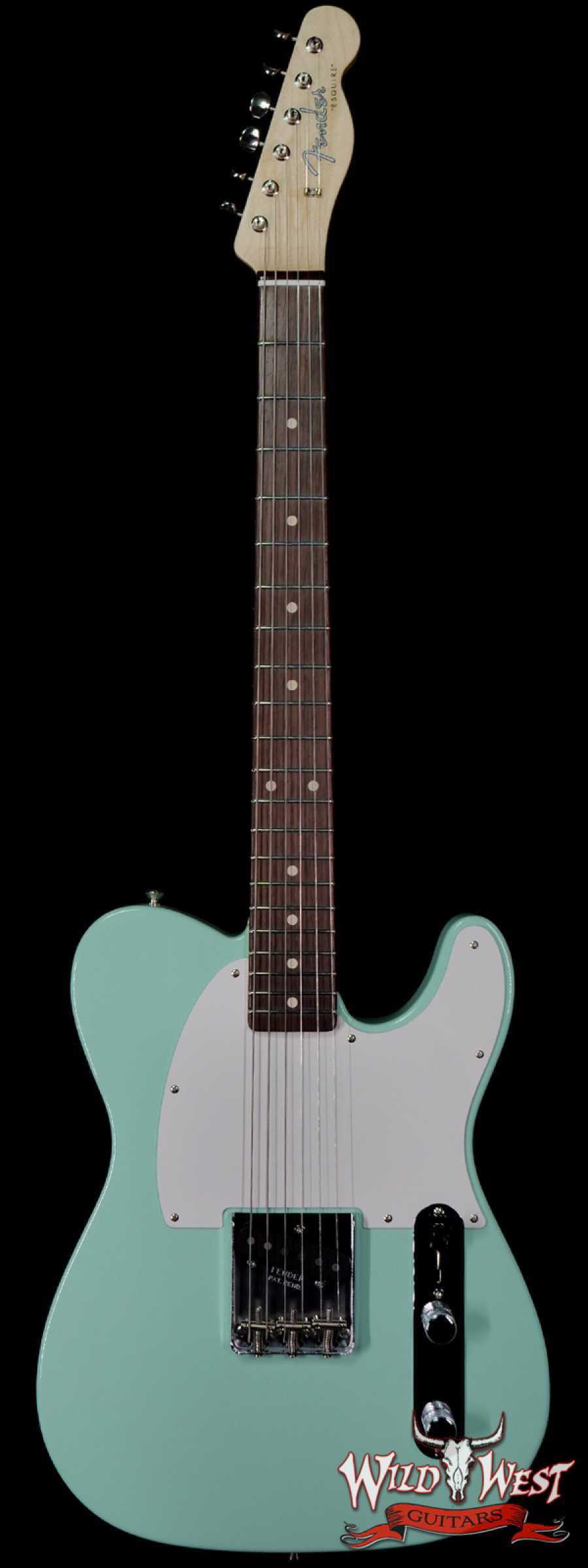 fendercs-mbdg-esq-gwe-21-01-main__wwg_large.jpg Fender Custom Shop Envy Collection Dennis Galuszka 1963 Esquire NOS Josefina Hand-Wound Pickup Surf Green with Matching Custom Gretsch Broadkaster Drum Kit - Image 1