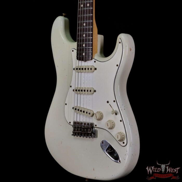 Fender Custom Shop Dennis Galuszka Masterbuilt 1963 Stratocaster Josefina Hand-Wound Pickups Journeyman Relic Olympic White - Image 2