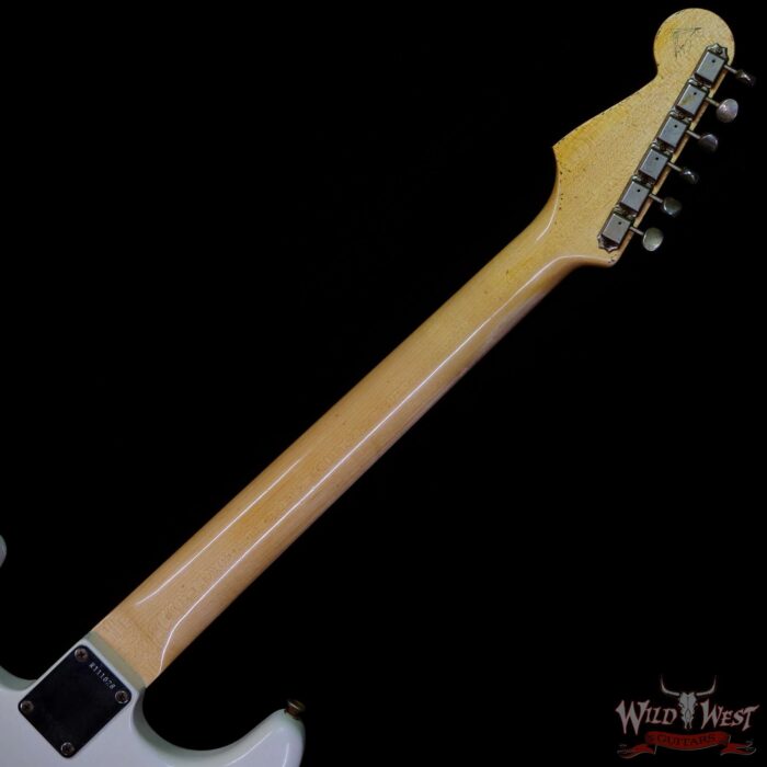 Fender Custom Shop Dennis Galuszka Masterbuilt 1963 Stratocaster Josefina Hand-Wound Pickups Journeyman Relic Olympic White - Image 5
