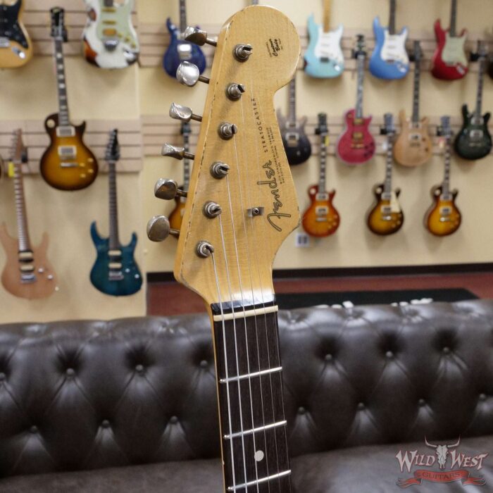 Fender Custom Shop Dennis Galuszka Masterbuilt 1963 Stratocaster Josefina Hand-Wound Pickups Journeyman Relic Olympic White - Image 7