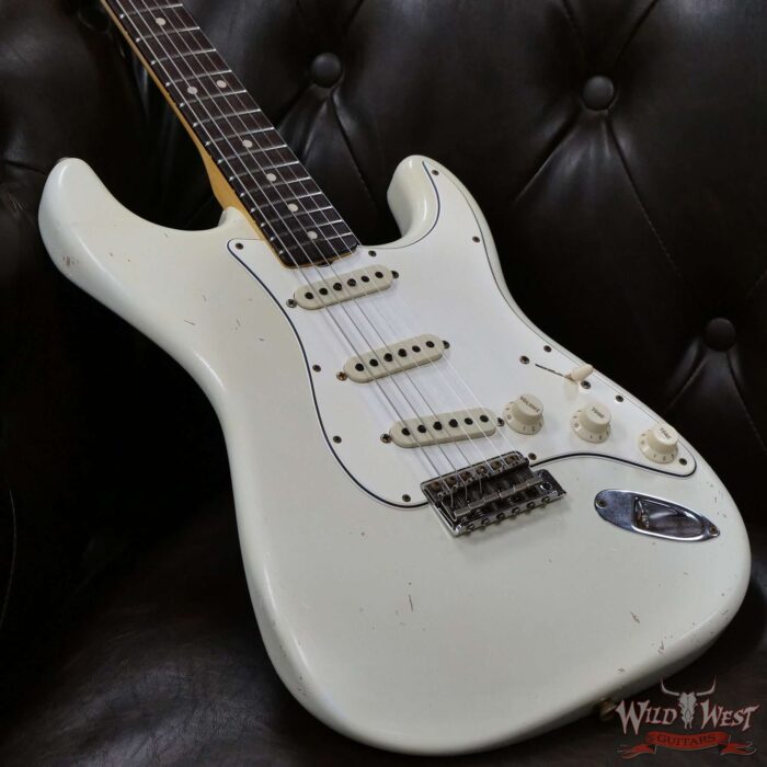 Fender Custom Shop Dennis Galuszka Masterbuilt 1963 Stratocaster Josefina Hand-Wound Pickups Journeyman Relic Olympic White - Image 8