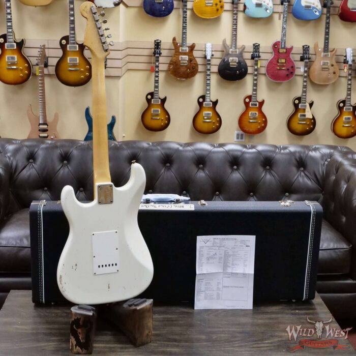 Fender Custom Shop Dennis Galuszka Masterbuilt 1963 Stratocaster Josefina Hand-Wound Pickups Journeyman Relic Olympic White - Image 9