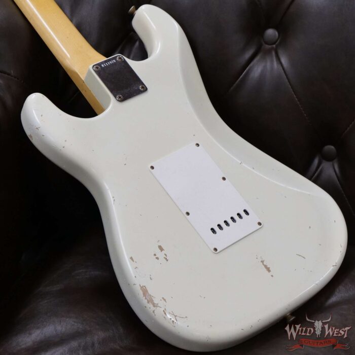 Fender Custom Shop Dennis Galuszka Masterbuilt 1963 Stratocaster Josefina Hand-Wound Pickups Journeyman Relic Olympic White - Image 11