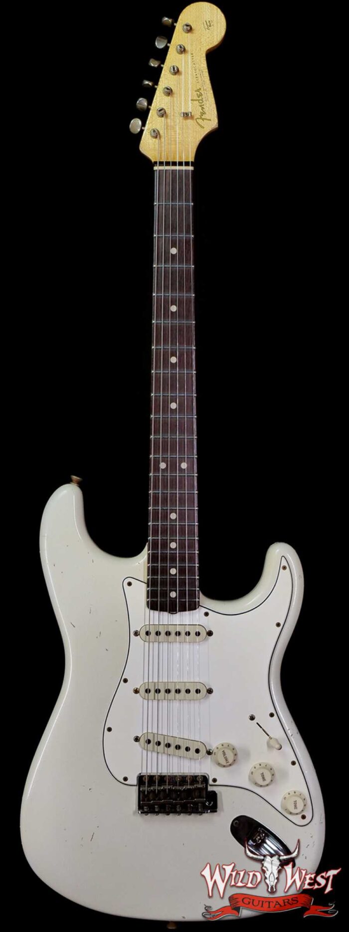 Fender Custom Shop Dennis Galuszka Masterbuilt 1963 Stratocaster Josefina Hand-Wound Pickups Journeyman Relic Olympic White - Image 1