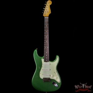 Fender Custom Shop Dennis Galuszka Masterbuilt Roasted 1959 Stratocaster Brazilian Rosewood Slab Board Hand-Wound PUs Journeyman Relic Aged Sage Green Metallic - Image 3