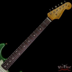 Fender Custom Shop Dennis Galuszka Masterbuilt Roasted 1959 Stratocaster Brazilian Rosewood Slab Board Hand-Wound PUs Journeyman Relic Aged Sage Green Metallic - Image 4