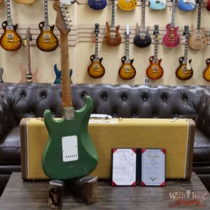 Fender Custom Shop Dennis Galuszka Masterbuilt Roasted 1959 Stratocaster Brazilian Rosewood Slab Board Hand-Wound PUs Journeyman Relic Aged Sage Green Metallic - Image 9