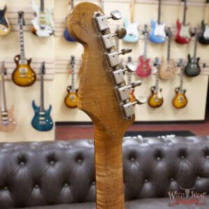 Fender Custom Shop Dennis Galuszka Masterbuilt Roasted 1959 Stratocaster Brazilian Rosewood Slab Board Hand-Wound PUs Journeyman Relic Aged Sage Green Metallic - Image 10