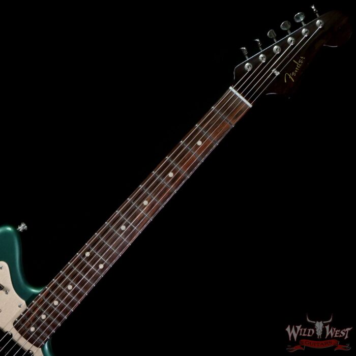 Fender Custom Shop Dennis Galuszka Masterbuilt 1958 Jazzmaster Brazilian DLX Closet Classic Sherwood Green - Image 4