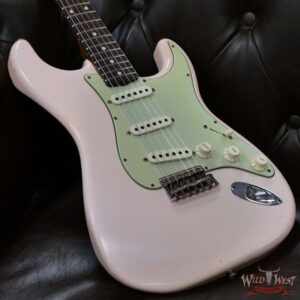 Fender Custom Shop Dennis Galuszka Masterbuilt Roasted 1959 Stratocaster Brazilian Rosewood Slab Board Hand-Wound PUs Journeyman Relic Aged Shell Pink - Image 8