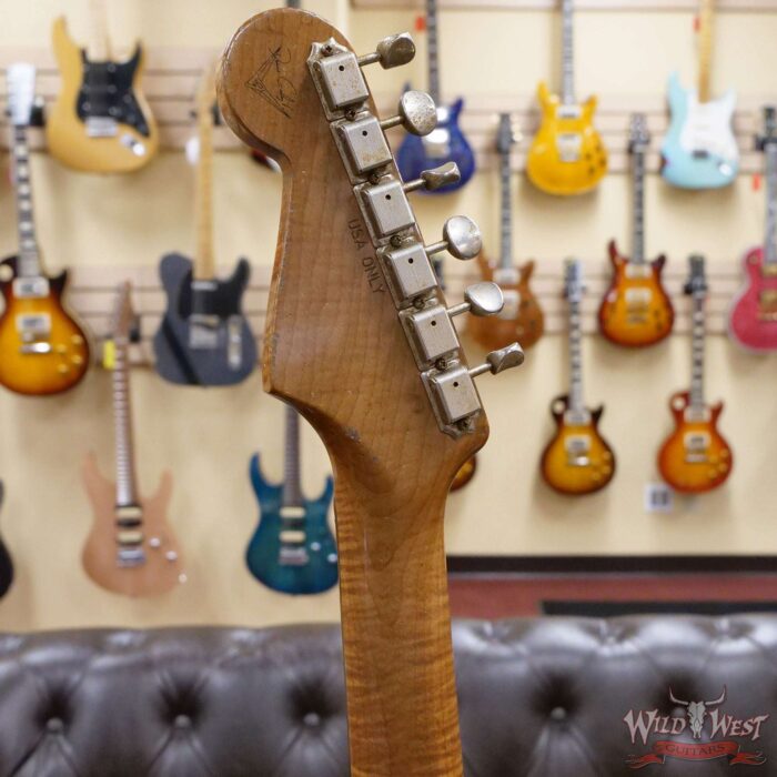 Fender Custom Shop Dennis Galuszka Masterbuilt Roasted 1959 Stratocaster Brazilian Rosewood Slab Board Hand-Wound PUs Journeyman Relic Aged Shell Pink - Image 10
