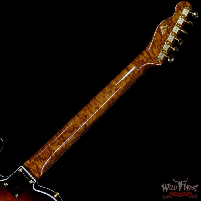 Fender Custom Shop Dennis Galuszka Masterbuilt Artisan Tamo Ash Telecaster HH NOS Chocolate 2-Color Sunburst - Image 5