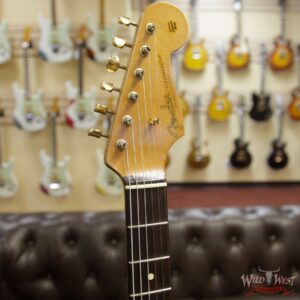 Fender Custom Shop Dale Wilson Masterbuilt 1960 Stratocaster Brazilian Rosewood Slab Board Heavy Relic Black - Image 7