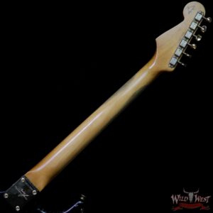 Fender Custom Shop Dale Wilson Masterbuilt 1960 Stratocaster Brazilian Rosewood Slab Board Heavy Relic Black - Image 10