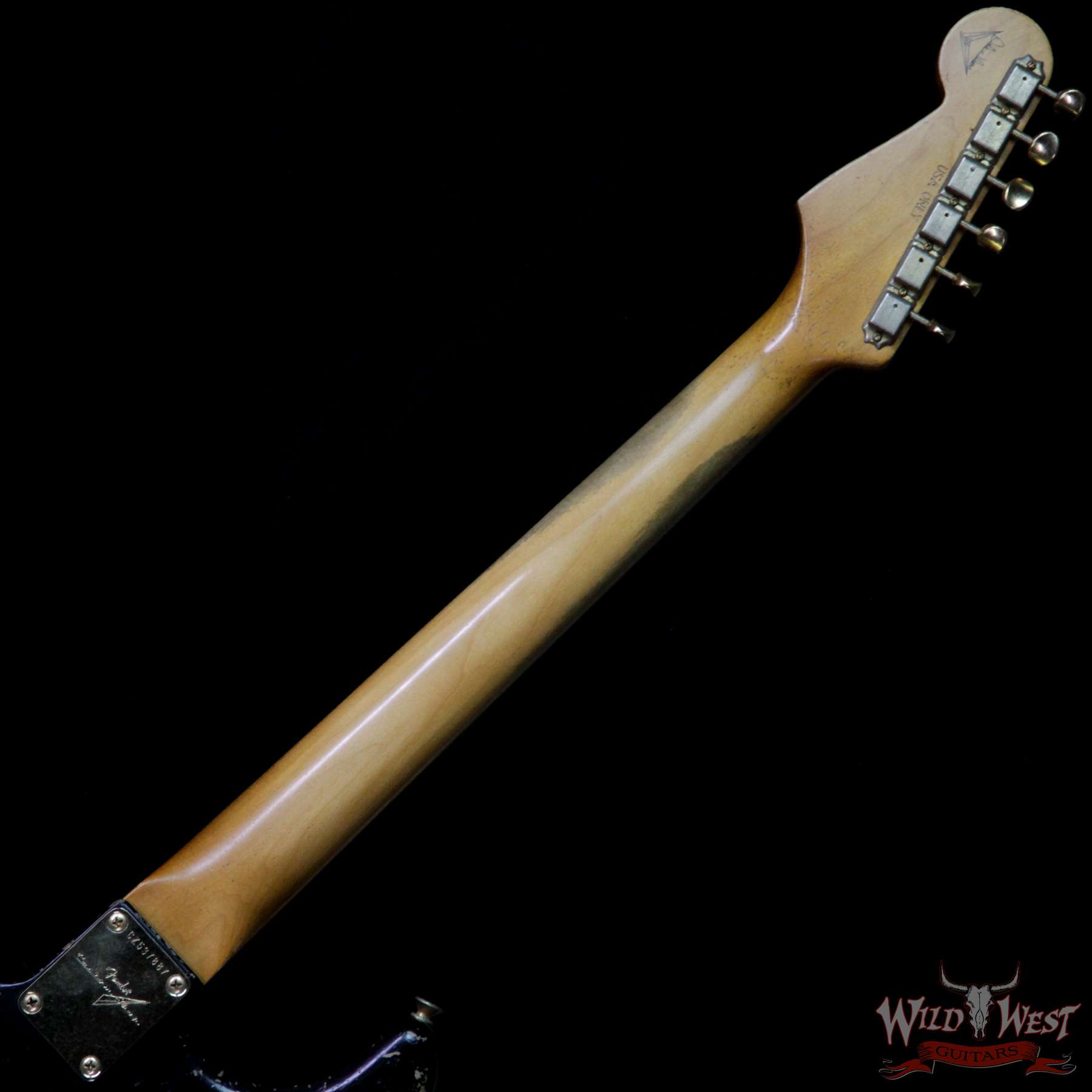 fendercs-mbdw-1960stratrelicbrz-black-cz537887-nb__wwg.jpg Fender Custom Shop Dale Wilson Masterbuilt 1960 Stratocaster Brazilian Rosewood Slab Board Heavy Relic Black - Image 10