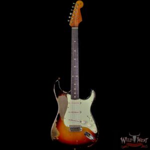 Fender Custom Shop Dale Wilson Masterbuilt 1961 Stratocaster Josefina Hand-Wound Pickups Heavy Relic 3 Tone Sunburst - Image 3