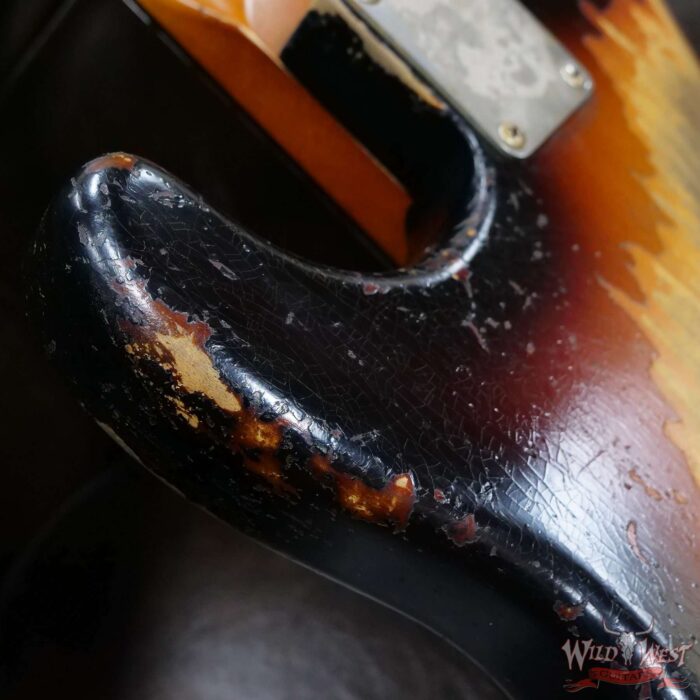 Fender Custom Shop Dale Wilson Masterbuilt 1961 Stratocaster Josefina Hand-Wound Pickups Heavy Relic 3 Tone Sunburst - Image 13