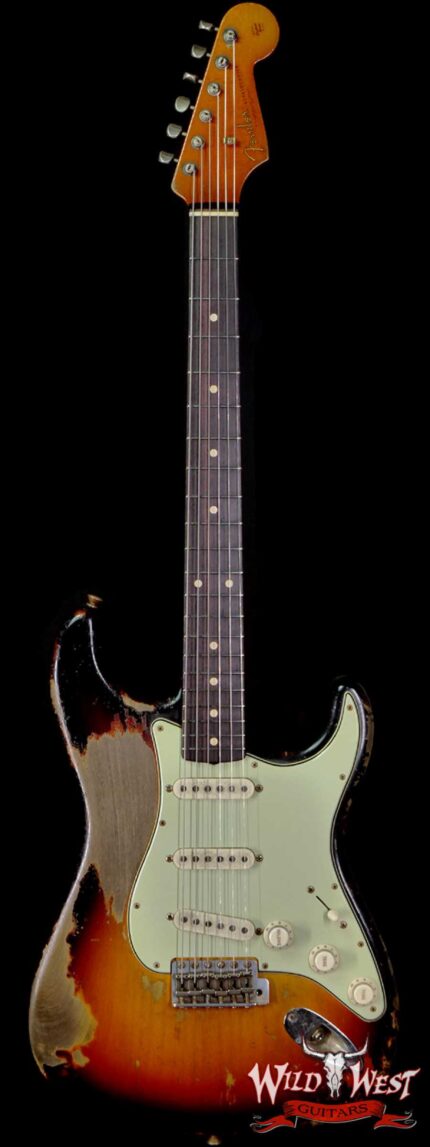 Fender Custom Shop Dale Wilson Masterbuilt 1961 Stratocaster Josefina Hand-Wound Pickups Heavy Relic 3 Tone Sunburst