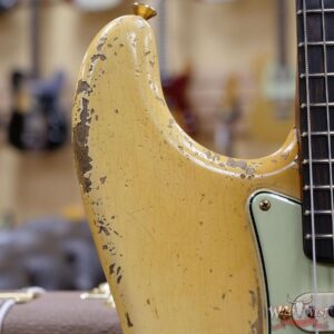 Fender Custom Shop Dale Wilson Masterbuilt 1963 Stratocaster Heavy Relic Brazilian Rosewood Fingerboard Vintage White - Image 10