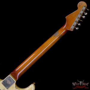 Fender Custom Shop Dale Wilson Masterbuilt 1963 Stratocaster Heavy Relic Brazilian Rosewood Fingerboard Vintage White - Image 7