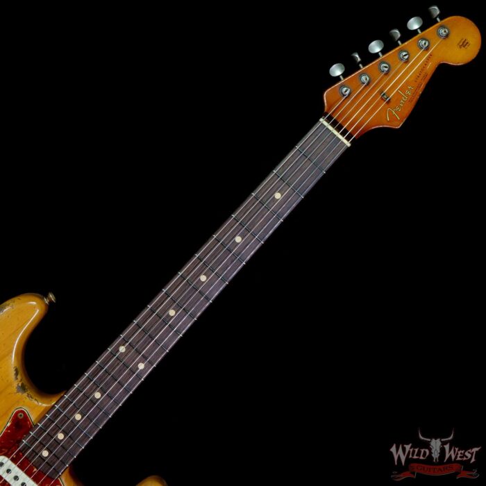 Fender Custom Shop Dale Wilson Masterbuilt 1963 Stratocaster Brazilian Rosewood Fingerboard Heavy Relic Natural - Image 4