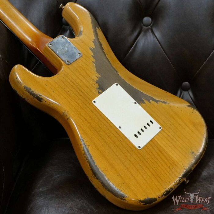 Fender Custom Shop Dale Wilson Masterbuilt 1963 Stratocaster Brazilian Rosewood Fingerboard Heavy Relic Natural - Image 11