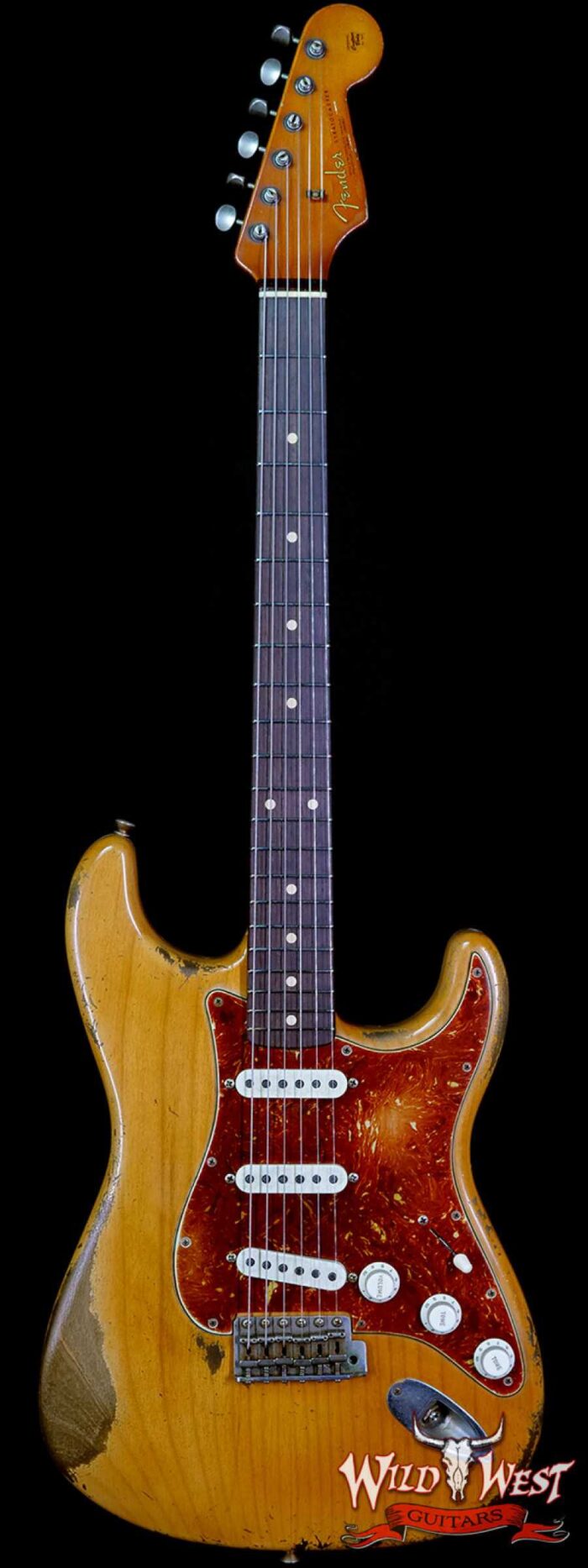 Fender Custom Shop Dale Wilson Masterbuilt 1963 Stratocaster Brazilian Rosewood Fingerboard Heavy Relic Natural - Image 1