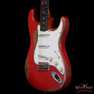 Fender Custom Shop Dale Wilson Masterbuilt 1963 Stratocaster Relic Brazilian Rosewood Fingerboard Fiesta Red - Image 2