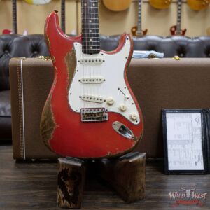Fender Custom Shop Dale Wilson Masterbuilt 1963 Stratocaster Relic Brazilian Rosewood Fingerboard Fiesta Red - Image 7