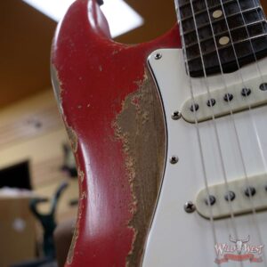 Fender Custom Shop Dale Wilson Masterbuilt 1963 Stratocaster Relic Brazilian Rosewood Fingerboard Fiesta Red - Image 8
