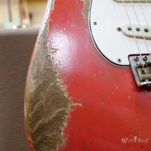 Fender Custom Shop Dale Wilson Masterbuilt 1963 Stratocaster Relic Brazilian Rosewood Fingerboard Fiesta Red - Image 9