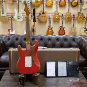 Fender Custom Shop Dale Wilson Masterbuilt 1963 Stratocaster Relic Brazilian Rosewood Fingerboard Fiesta Red - Image 10
