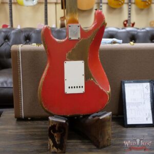 Fender Custom Shop Dale Wilson Masterbuilt 1963 Stratocaster Relic Brazilian Rosewood Fingerboard Fiesta Red - Image 11