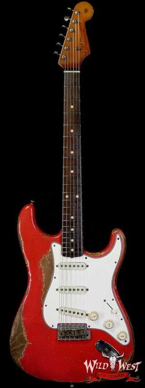 Fender Custom Shop Dale Wilson Masterbuilt 1963 Stratocaster Relic Brazilian Rosewood Fingerboard Fiesta Red