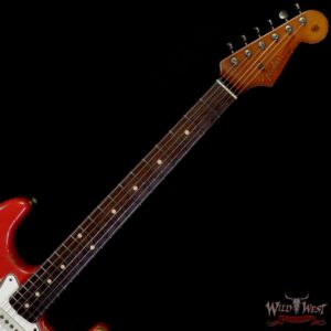 Fender Custom Shop Dale Wilson Masterbuilt 1963 Stratocaster Relic Brazilian Rosewood Fingerboard Fiesta Red - Image 4