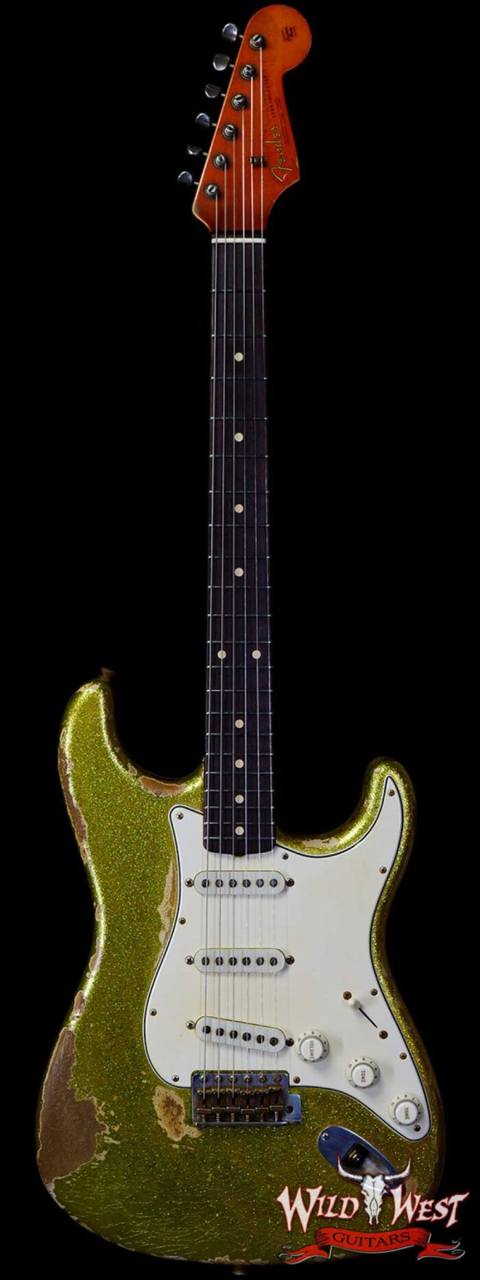 Fender Custom Shop Dale Wilson Masterbuilt 1963 Stratocaster Relic Chartreuse Sparkle - Image 1
