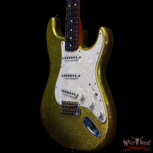 Fender Custom Shop Dale Wilson Masterbuilt 1963 Stratocaster Relic Chartreuse Sparkle - Image 2