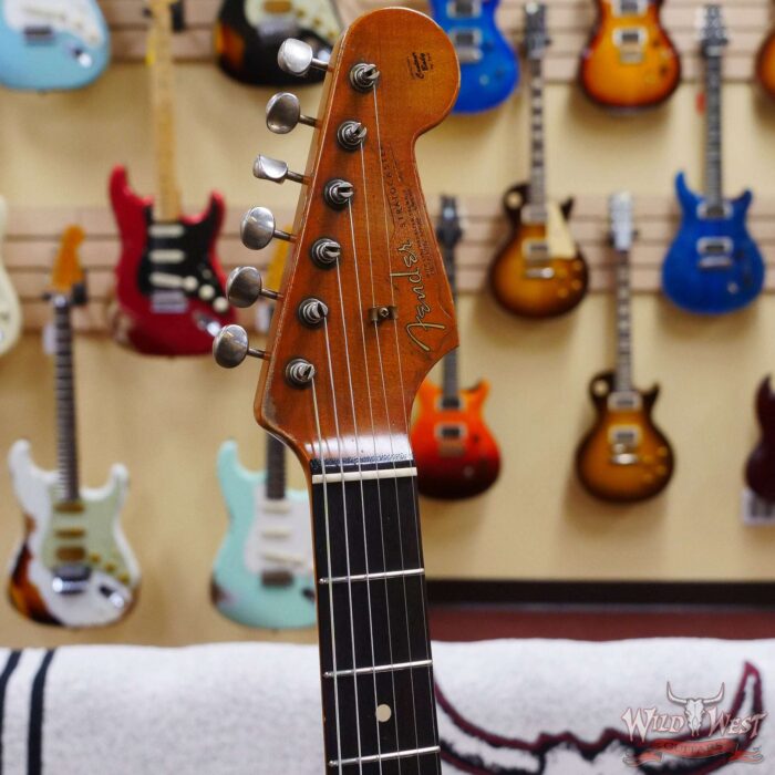 Fender Custom Shop Dale Wilson Masterbuilt 1963 Stratocaster Relic Chartreuse Sparkle - Image 7