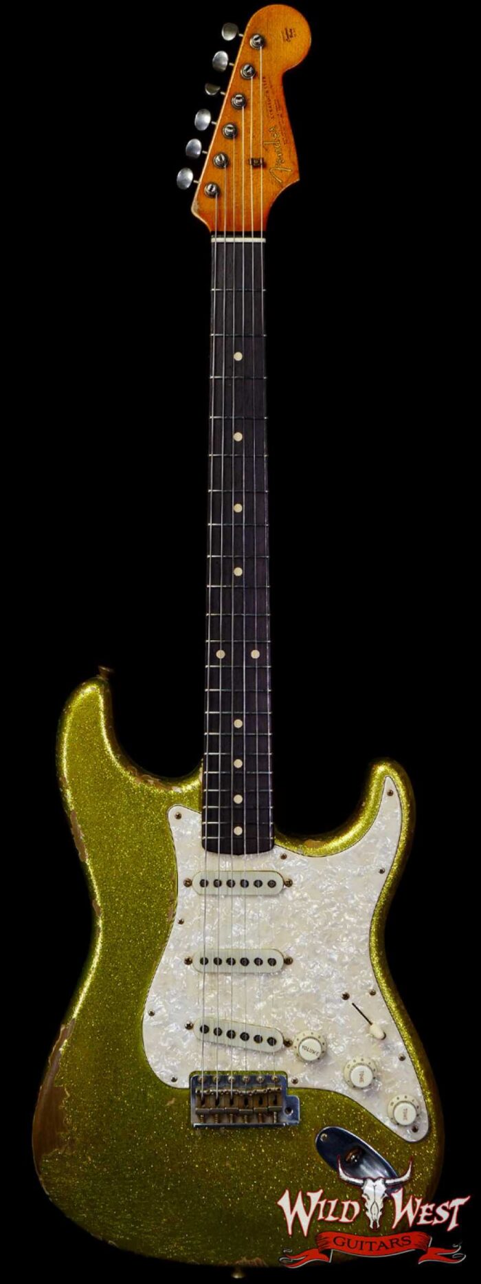 Fender Custom Shop Dale Wilson Masterbuilt 1963 Stratocaster Relic Chartreuse Sparkle - Image 1