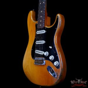 Fender Custom Shop Dale Wilson Masterbuilt 1963 Stratocaster Brazilian Rosewood Fingerboard Relic Natural with Black Pickguard - Image 2