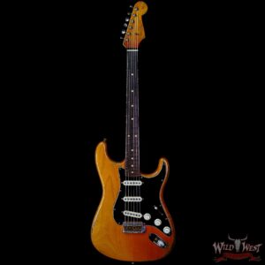 Fender Custom Shop Dale Wilson Masterbuilt 1963 Stratocaster Brazilian Rosewood Fingerboard Relic Natural with Black Pickguard - Image 3