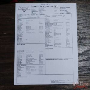 Fender Custom Shop Dale Wilson Masterbuilt 1963 Stratocaster Brazilian Rosewood Fingerboard Relic Natural with Black Pickguard - Image 15