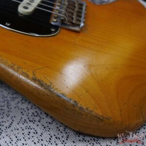 Fender Custom Shop Dale Wilson Masterbuilt 1963 Stratocaster Brazilian Rosewood Fingerboard Relic Natural with Black Pickguard - Image 9