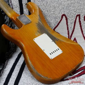 Fender Custom Shop Dale Wilson Masterbuilt 1963 Stratocaster Brazilian Rosewood Fingerboard Relic Natural with Black Pickguard - Image 12