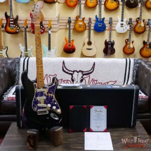 Fender Custom Shop Dale Wilson Masterbuilt 1969 Stratocaster Josefina Hand-Wound Pickups Relic Black over Purple Paisley - Image 6