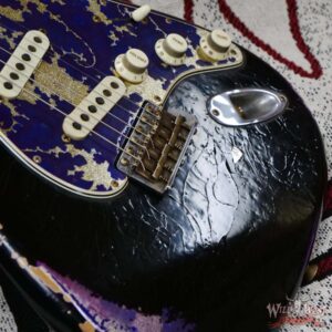 Fender Custom Shop Dale Wilson Masterbuilt 1969 Stratocaster Josefina Hand-Wound Pickups Relic Black over Purple Paisley - Image 9